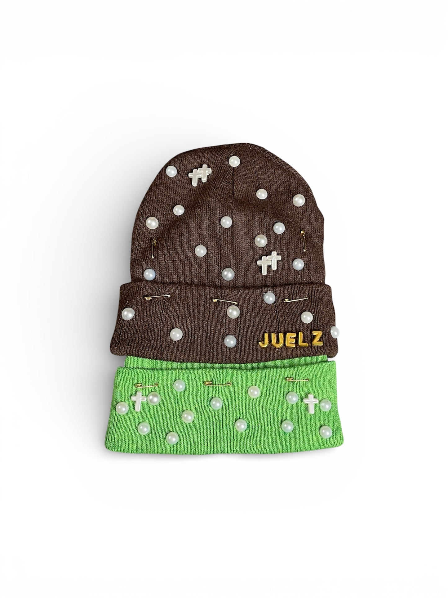 House of Juelz — Double-Layer Beanie (Brown)