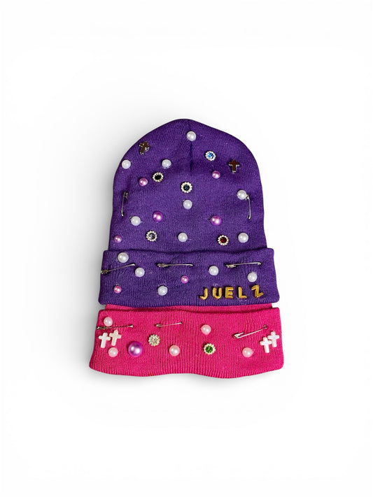House of Juelz — Double-Layer Beanie (Purple)