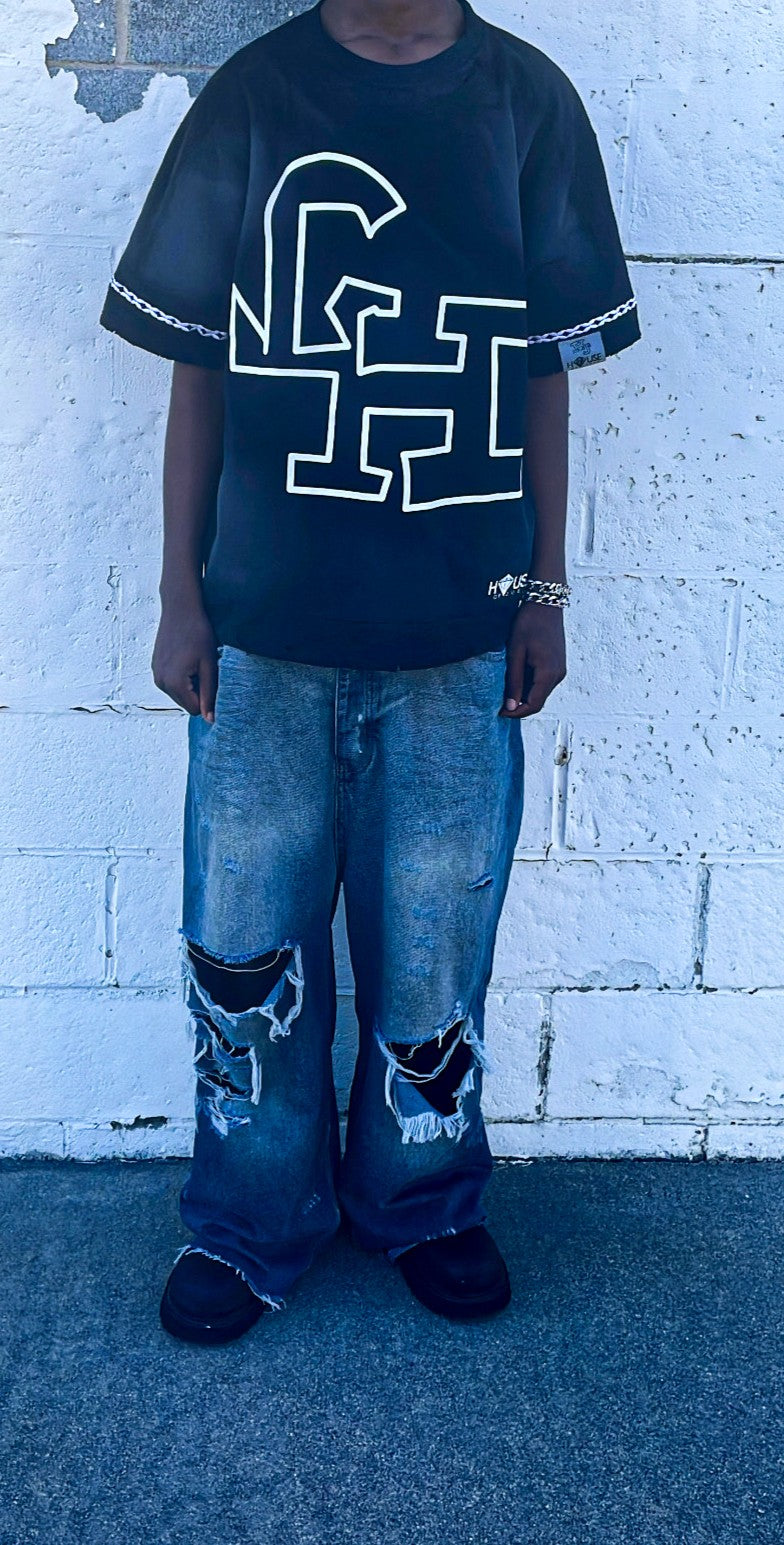 House of Juelz Double-Layer shirt (Black)