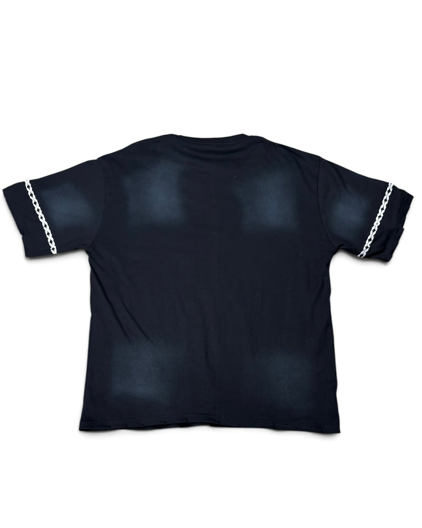 House of Juelz black double layer shirt back view