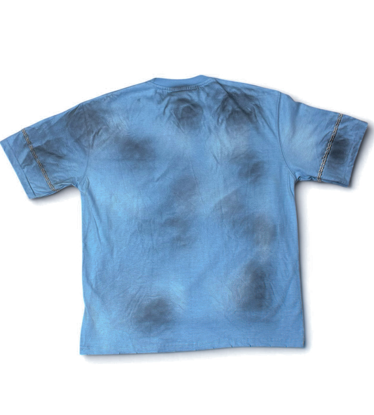 House of Juelz blue double layer shirt back view