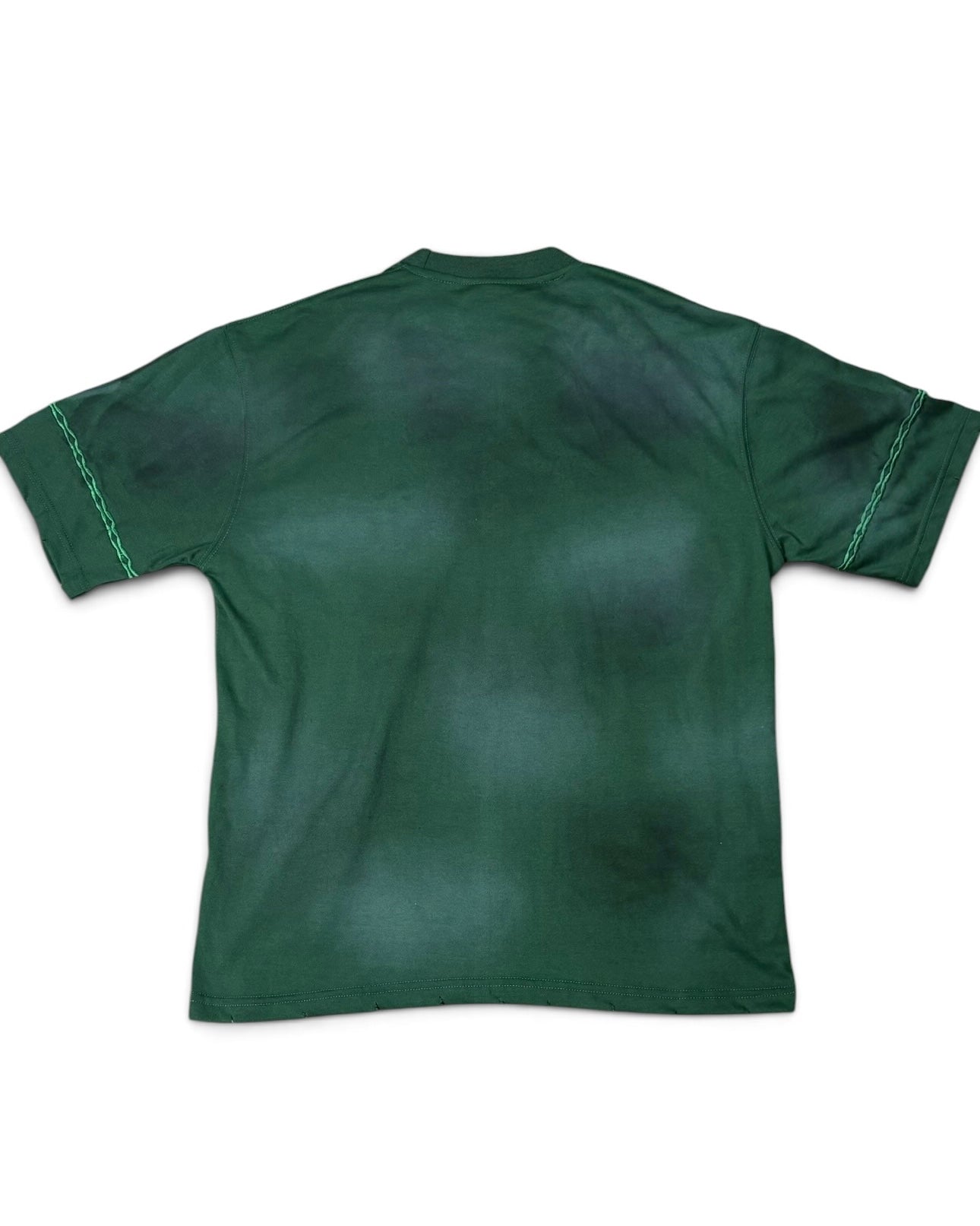 House of Juelz green double layer shirt back view