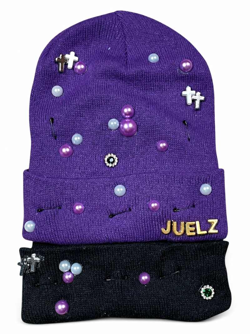 Juelz Signature Beanie I in Purple