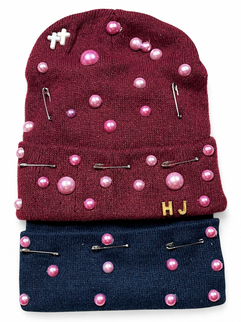 HJ Signature Beanie II in Burgundy