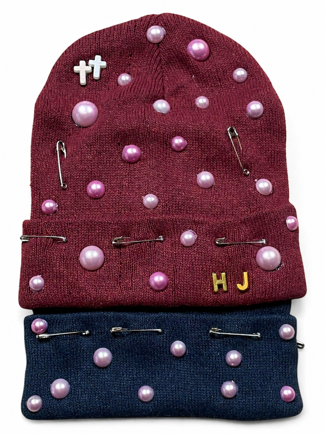 HJ Signature Beanie III in Burgundy