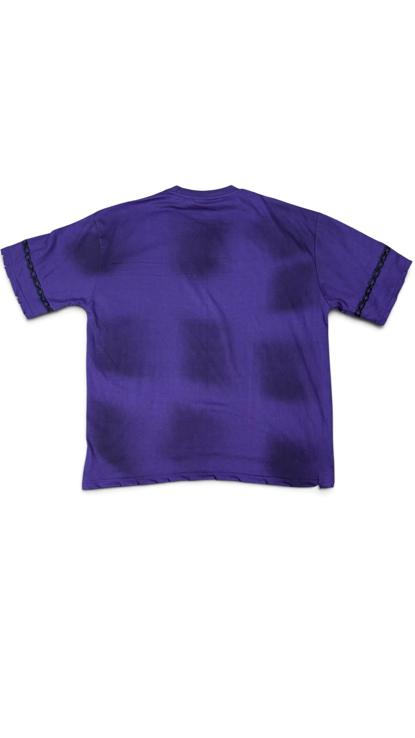 House of Juelz purple and pink double layer shirt back view